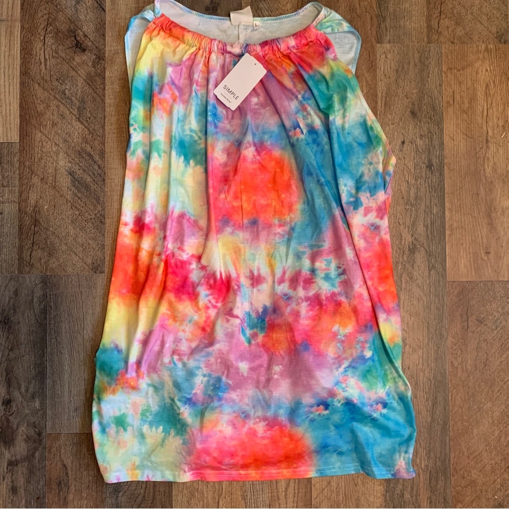 Simple by Suzanne Betro Women’s Size Large Tie Dye Tank Top New With Tags